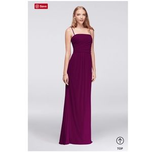 David’s Bridal Sangria Bridesmaid Dress F19428 sz8